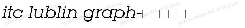itc lublin graph字体转换